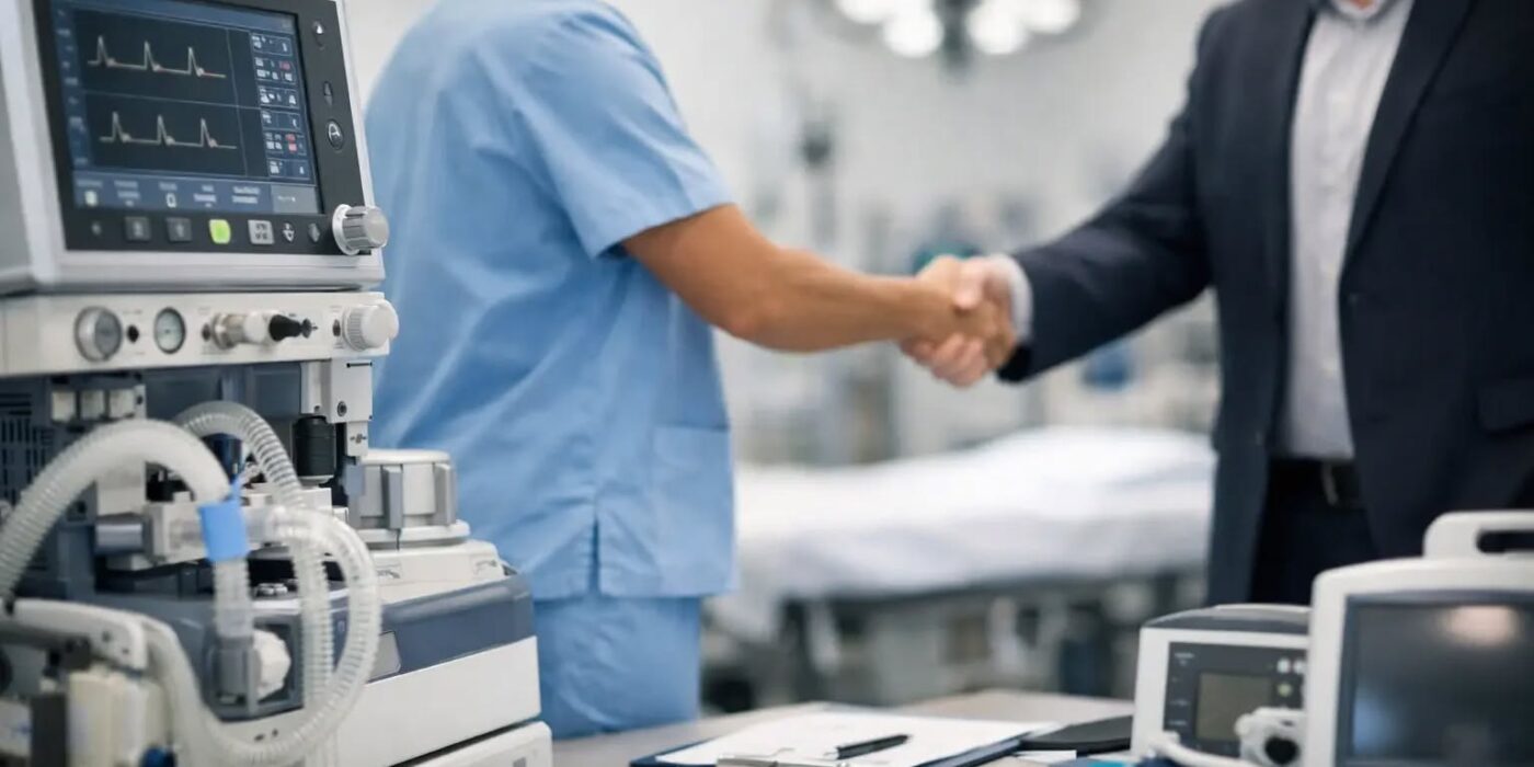Proveedor de equipo médico certificado abasteciendo un hospital en Guatemala